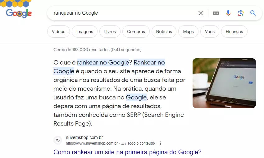 featured snippets