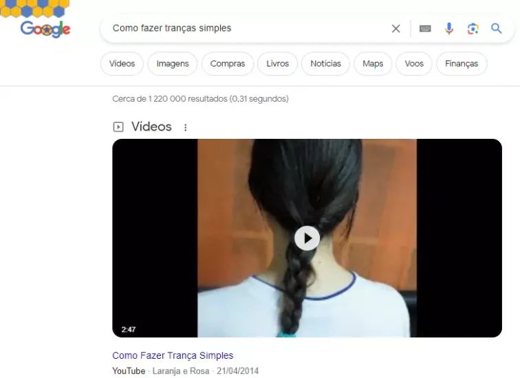 featured snippets de video