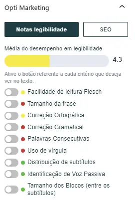 palavras de transicao plugin da opti 