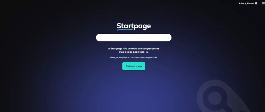 principais mecanismos de busca alternativos startpage