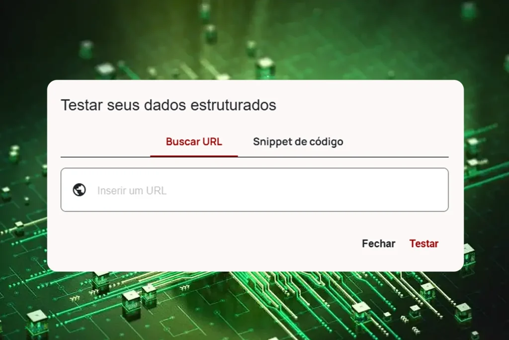 Validador do Schema.org online para testar dados estruturados schema ao inserir uma URL ou código de snippet.